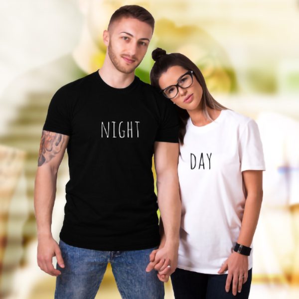 ست تی شرت مردانه و زنانه Night-Day